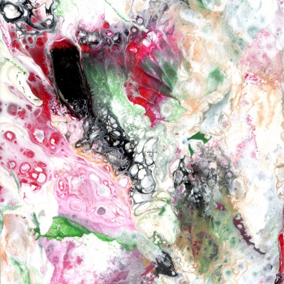 Original ACEO - Miniature Abstract Painting - Organic Abstract 3 - Picture 4 of 5